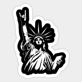 Let's Rock with Lady Liberty Sticker